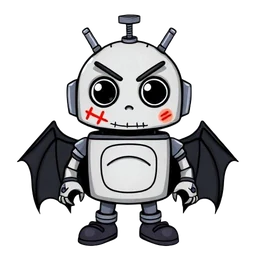 Android with bat wings
